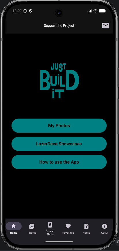 Home Page Screen
