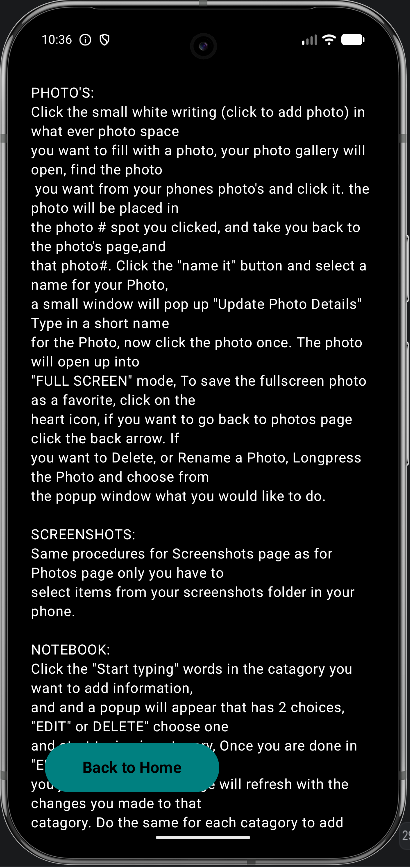 How To Use Page Screen